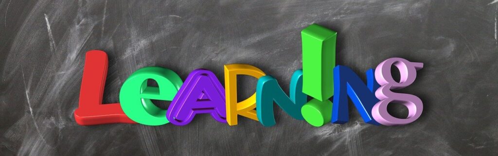 banner, header, learn